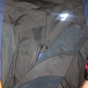 Gymshark black mesh leggings size small